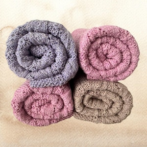 Cotton Baby Blanket, Newborn Baby Gift, Stroller Blanket, Soft Breathable Knit Blanket, Embroidery Blanket, Eco Friendly, Ready to Ship