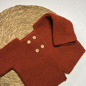 Handmade Burgundy Crochet Baby Cardigan, Knit Baby Clothes, Organic Baby Gift, Eco Childrenswear, Pregnancy Gift, Newborn Clothes