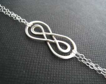 special sale - double infinity bracelet sterling silver nymetals