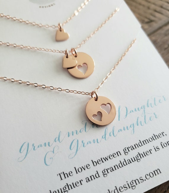 Grandma Grandmother Granddaughter Necklace, Granddaughter Gifts from Grandma,  Birthday Mothers Day Gifts for Grandma Nana from Granddaughter 