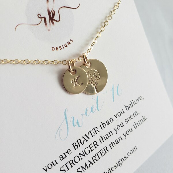 Hand Stamped Silver Tone Initial Charm For Daughter Or Niece | Fits European Bracelets | Personalized Gift