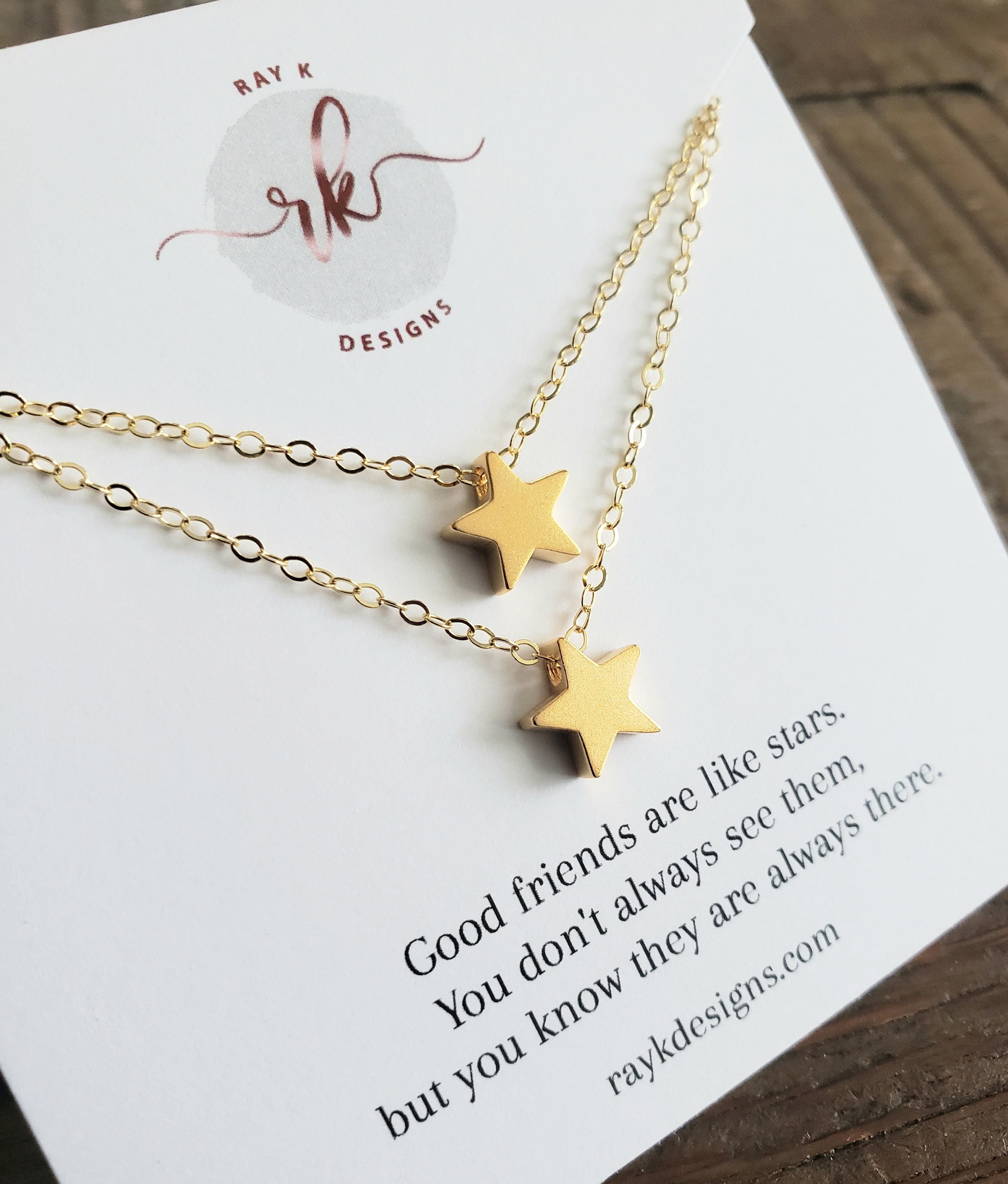 Best friend star necklace deals