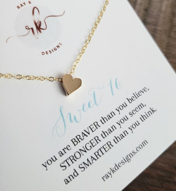 Open Heart Necklace, Teenage Girl Gifts, Strong Woman Gifts, Gifts for Teenage Girls, 18K Yellow Gold Finish / Luxury Box