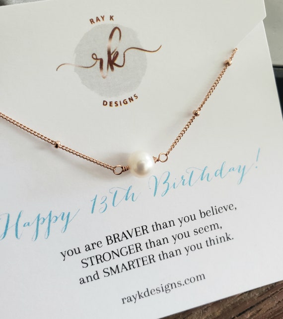 13th Birthday Wishes Script Vertical Name Necklace – Celebratit