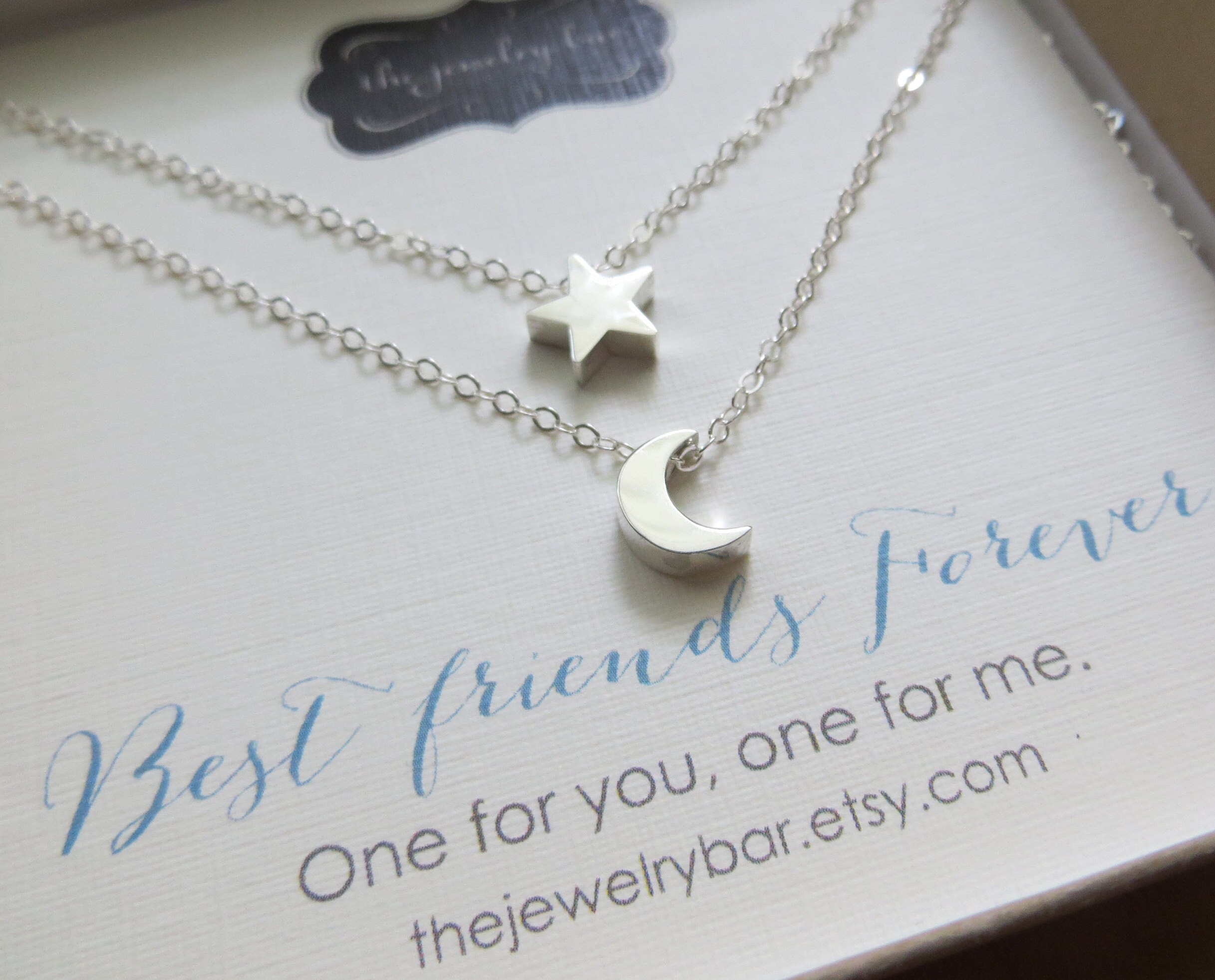 Best friend hotsell moon necklaces