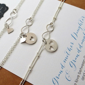 Grandma daughter on sale granddaughter necklace