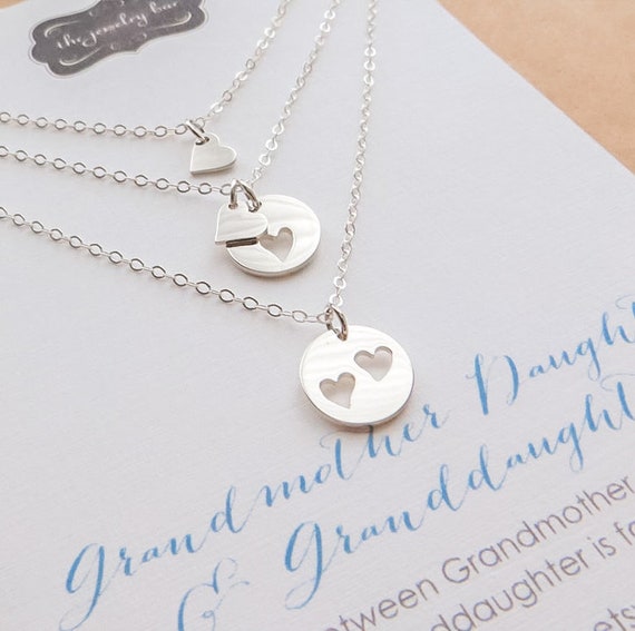 First Time Grandma Gift Grandmother Mother Granddaughter Necklace