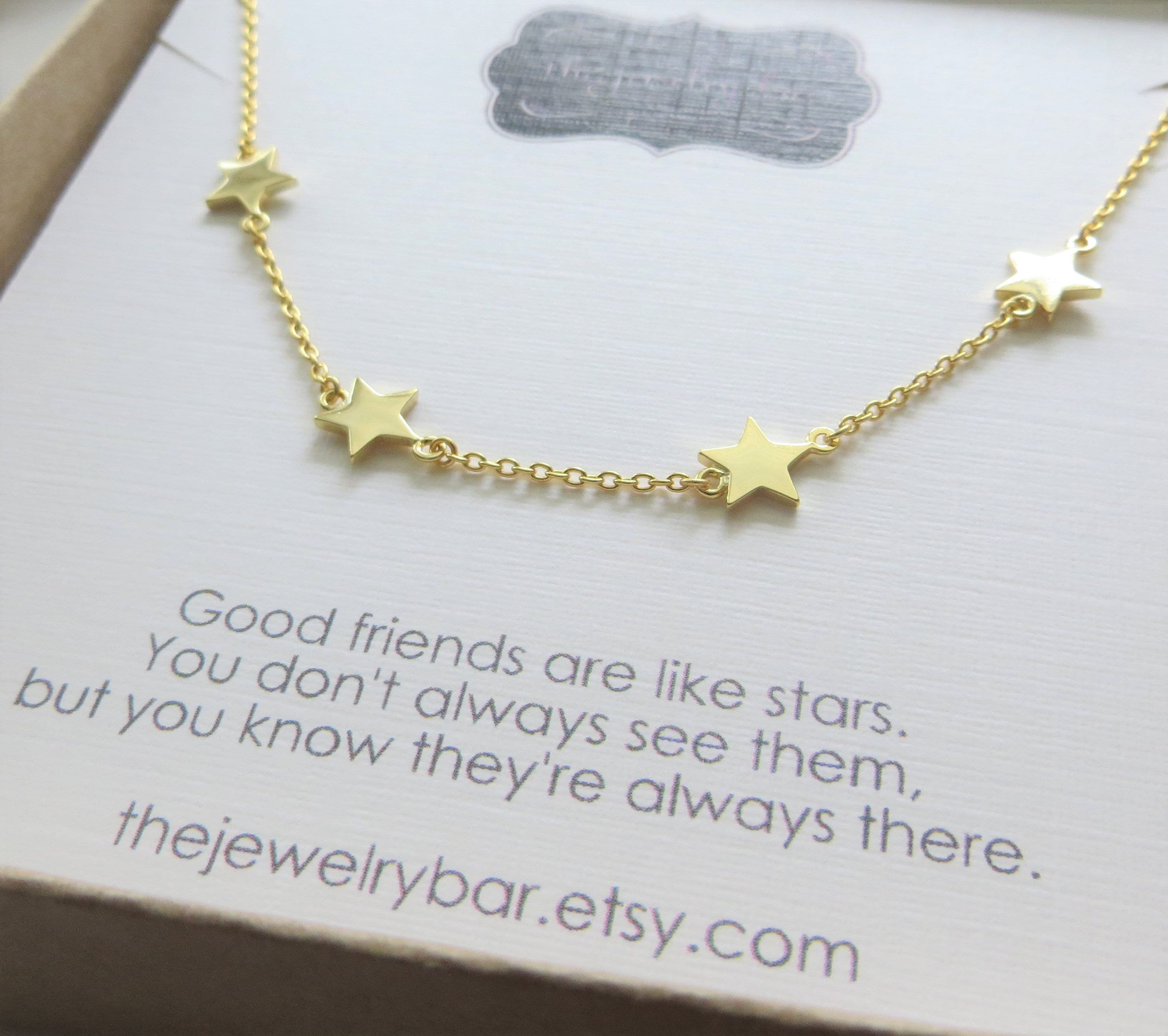 Best Friend Wish Bracelet Gift Him Her Star Pendant 