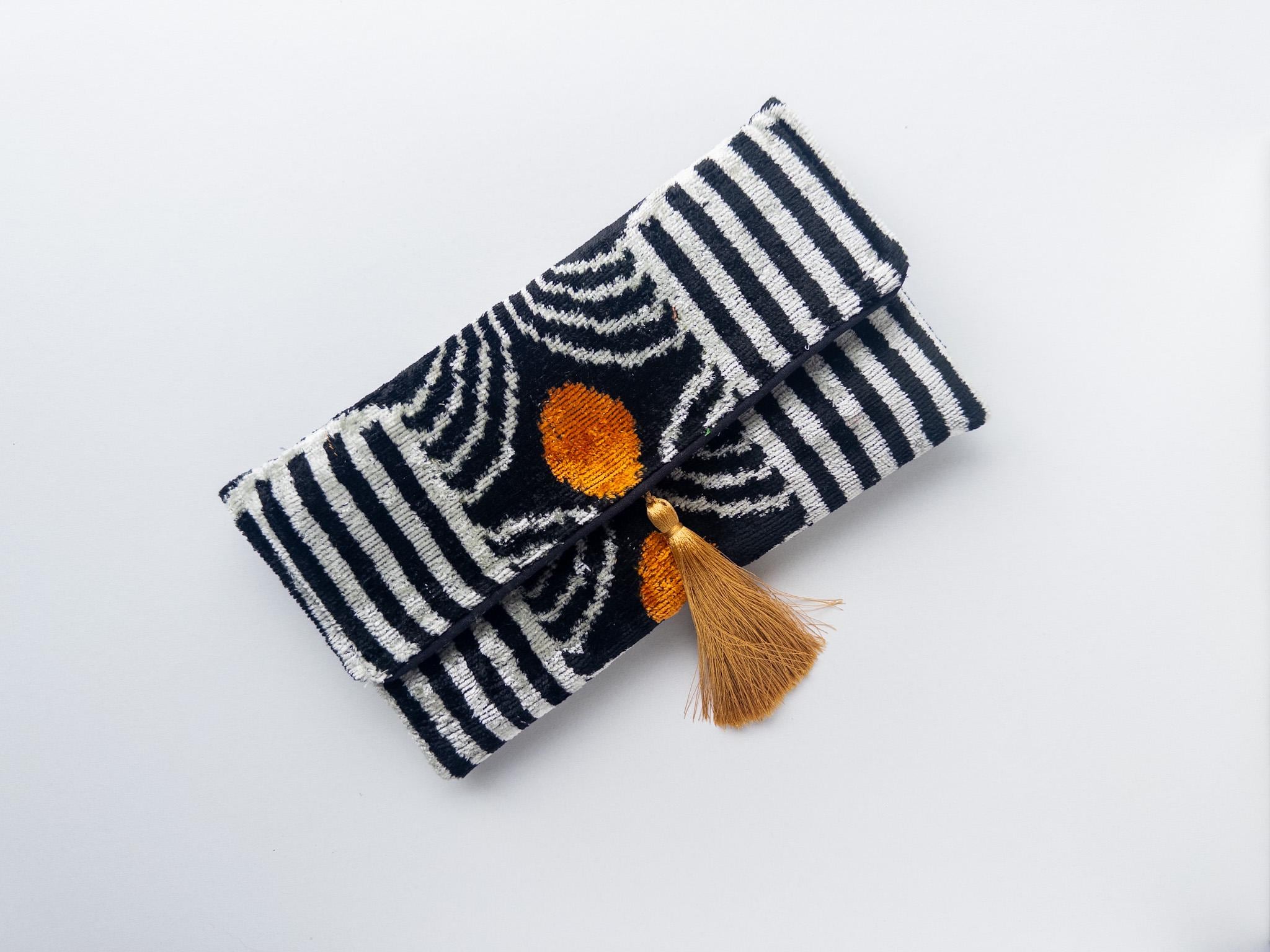 Ikat Clutch Bag | Velvet Evening Bag | Women Clutch Bag | Wedding Clutch Bag | Silk Velvet Ikat Bag | Hand Bag | Bohemian Purse