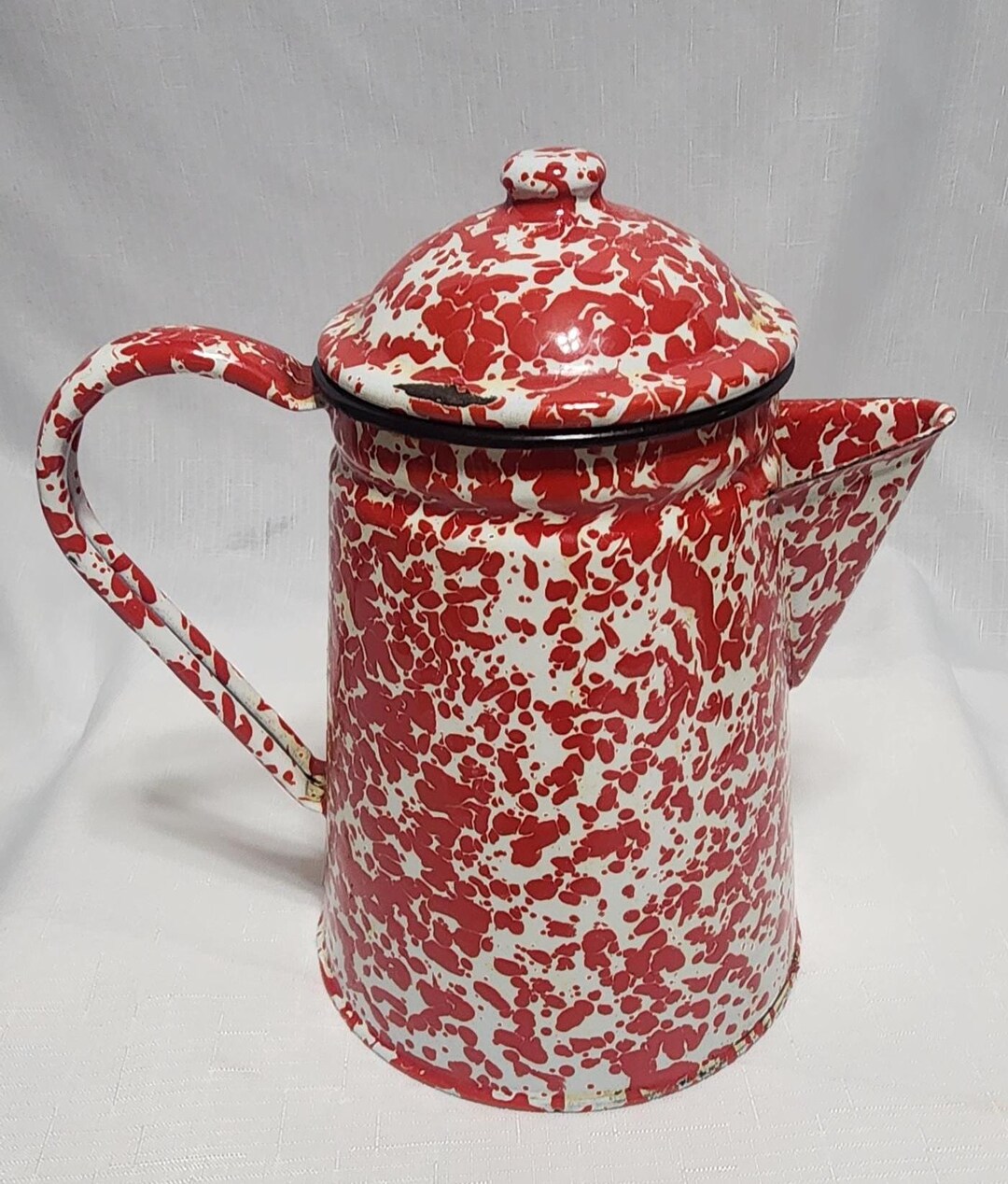 Splatterware Pot Vintage Splatterware Enamelware Coffee Pot - Etsy