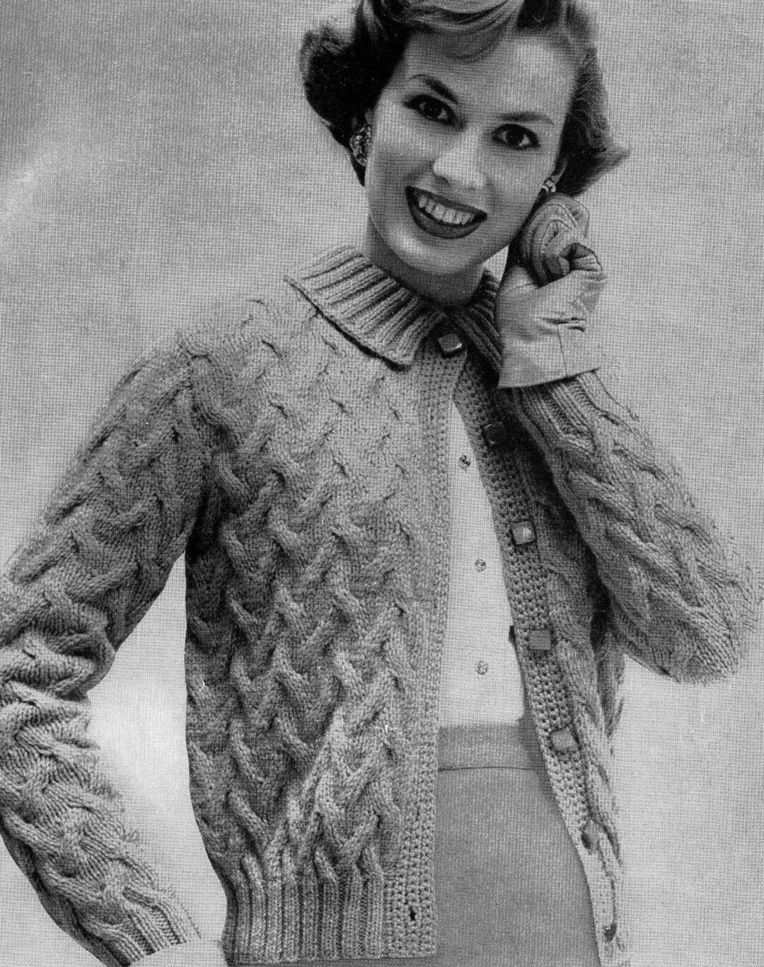 Super Soft Cable Knit Cardigan - Etsy