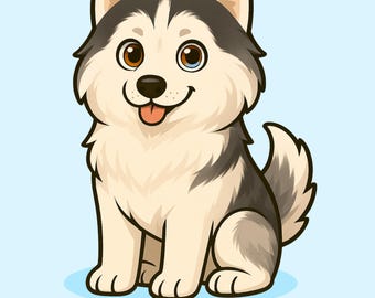 Tierportrait, personalisierte Hunde Illustration (Digitaler Download)