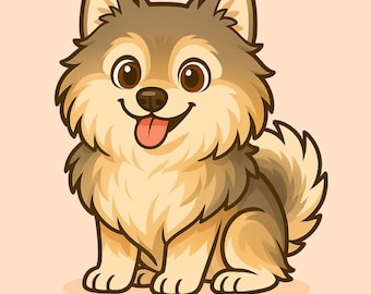 Tierportrait, personalisierte Hunde Illustration (Digitaler Download)