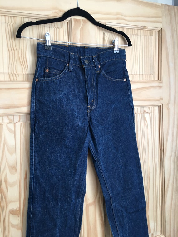 1980s vintage Levi’s original riveted dark blue, s