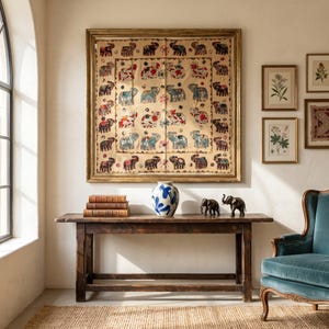 Camas Appliqué Pure Cotton Wall Hanging