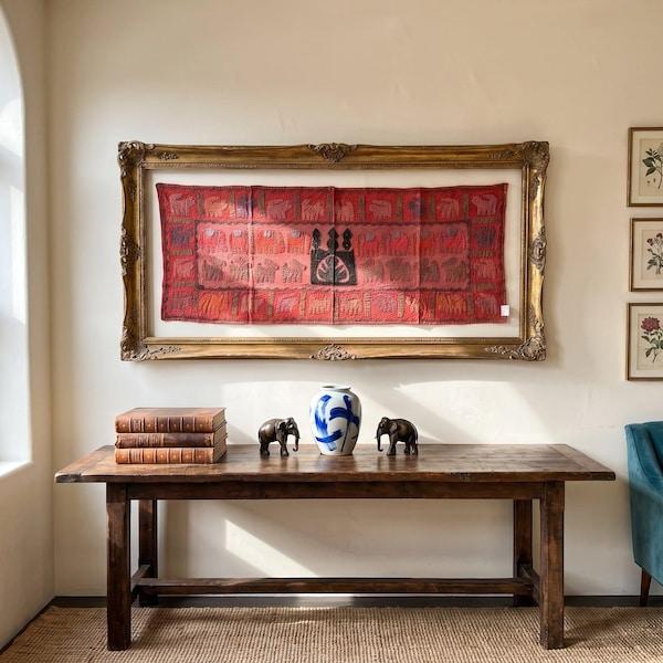 Trillium Appliqué Pure Cotton Wall Hanging