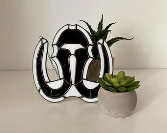 Mammut Glasmalerei Suncatcher: Rustikales Cabin Decor