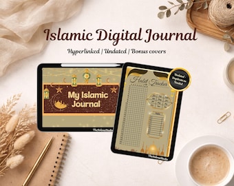 Islamic Digital Quran Journal for Goodnotes | Daily Reflection & Dua Planner | Hyperlinked iPad Planner PDF