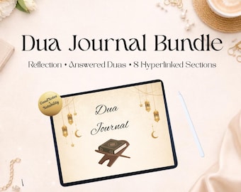Islamic Dua Journal Bundle | Digital Reflection Planner (GoodNotes, Notability)