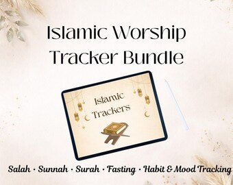 Islamic Worship Tracker Bundle | Salah, Sunnah, Ramadan, Habit (Digital Download)