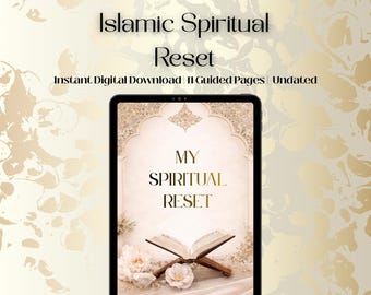 Islamic Spiritual Reset Planner PDF | Weekly & Daily Reset Journal | Quran + Salah Tracker for Muslims