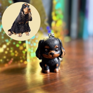 Koko Paw Custom - Hund Schlüsselbund - Personalisiertes Haustier Geschenk 3D gedruckt und handbemalt