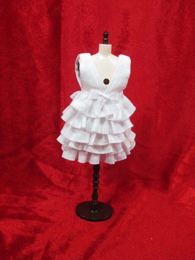 Outfit Clothing costume Handmade layers Dress for Blythe doll 820-32
