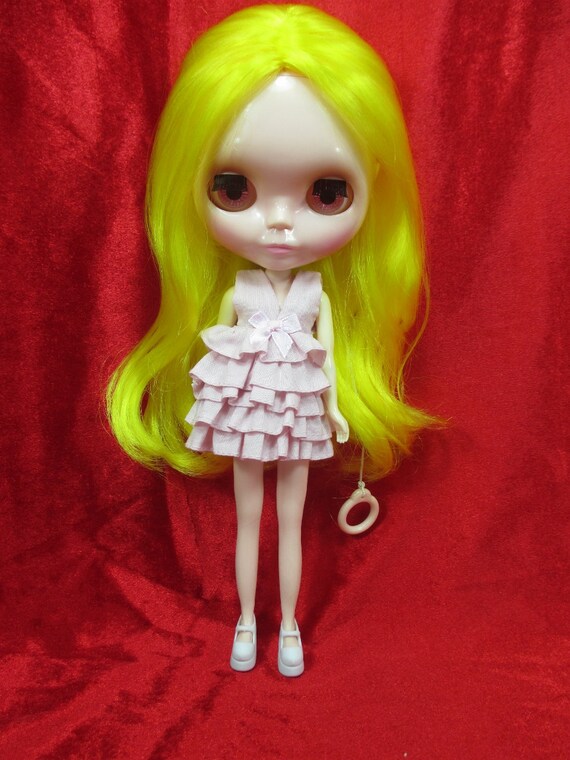 Outfit Clothing costume Handmade layers Dress for Blythe doll 820-58