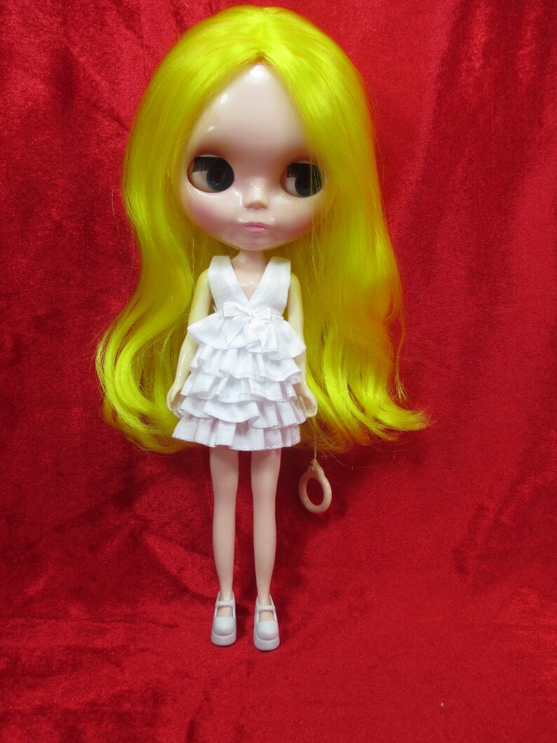 Outfit Clothing costume Handmade layers Dress for Blythe doll 820-32