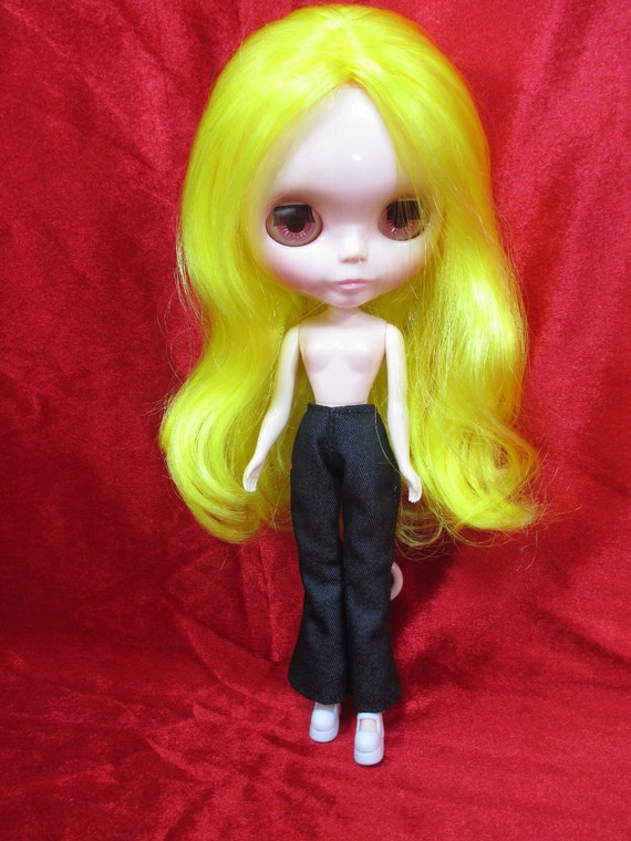 Handcrafted clothing pants shorts for Blythe Basaak doll # white-1