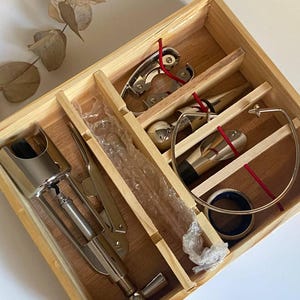 Vintage vintillbehör, sommelierverktyg, korkskruvkit, bartillbehörspresent