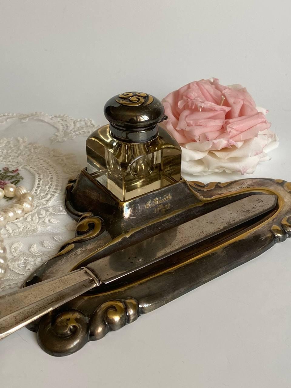ガラスのインク壺 - Etsy 日本
