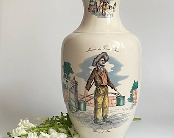 Vase Fabienne Jouvin Porcelaine decor Main, 2000