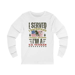 veteran Tribute Langarm T-Shirt: USA Pride Shirt