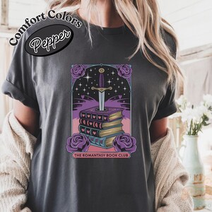 Romantasy Book Club Comfort Colors Tshirt, Fantasy Romance Reader Tee, Cozy Book Club Merch, Booktok Romance Shirt, Reader Gift, Book Lover