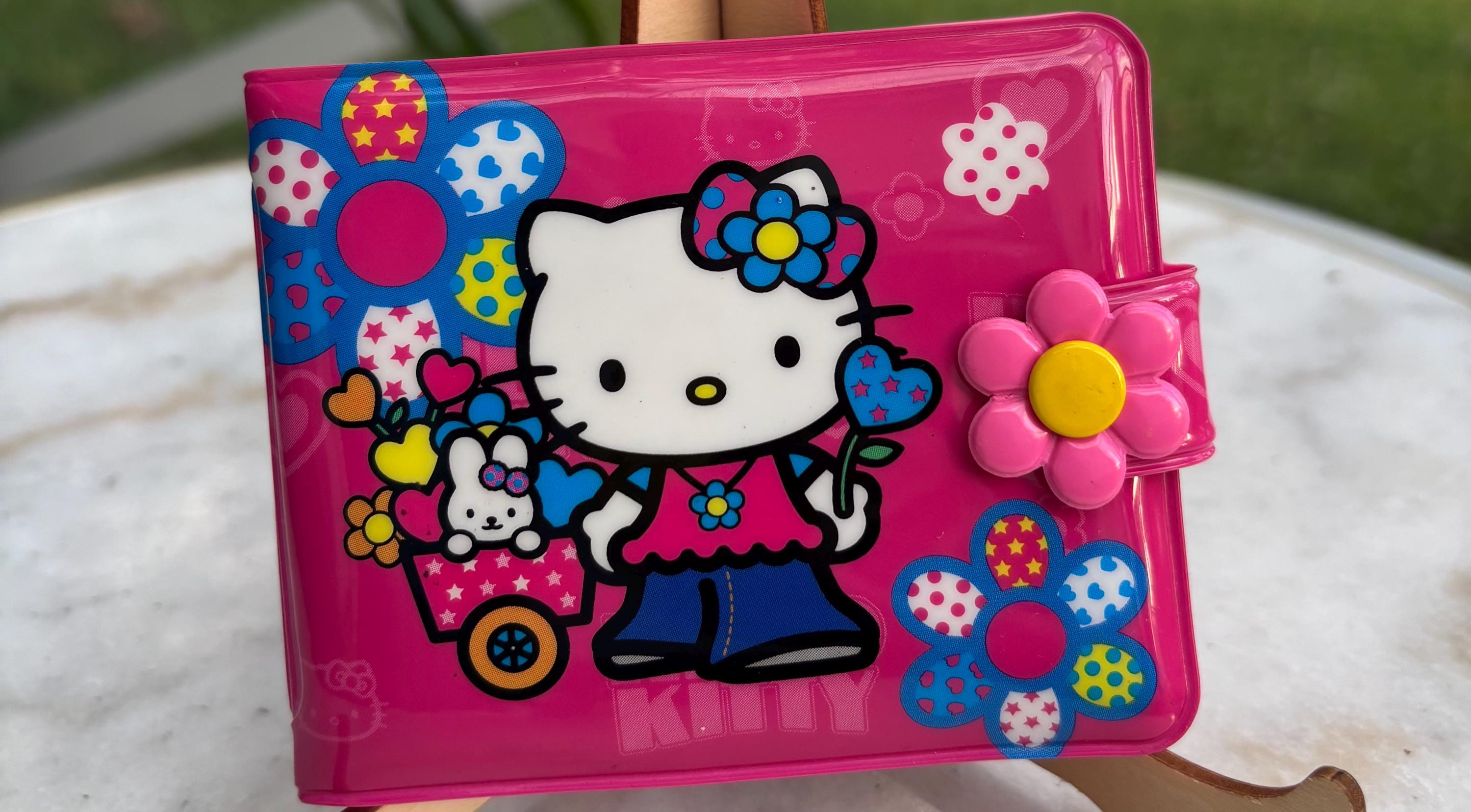 Vintage 2003 Hello Kitty Wallet Sanrio Pink Card Holder Y2K Kids