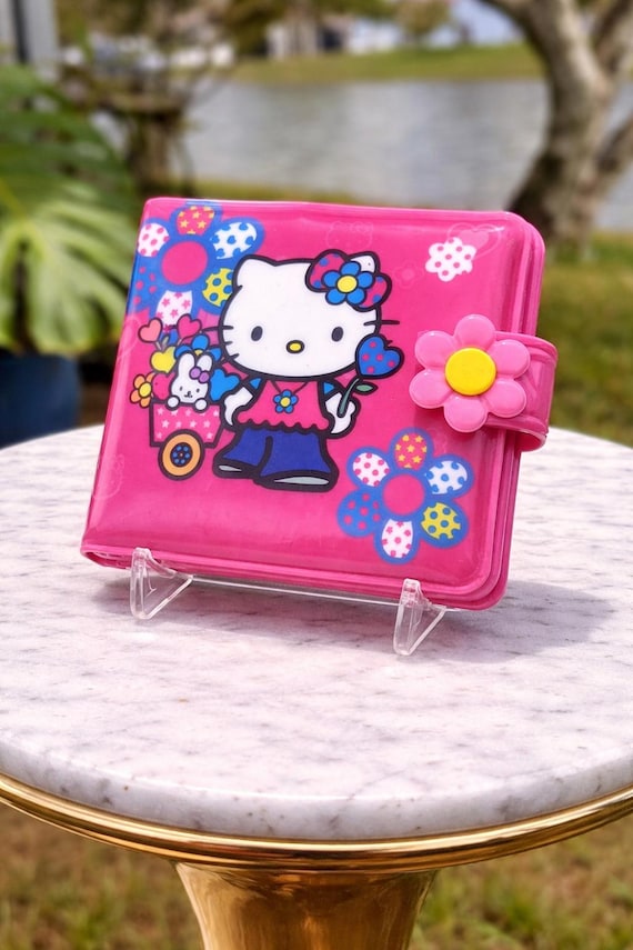 Vintage 2003 Hello Kitty Wallet Sanrio Pink Card Holder Y2K Kids