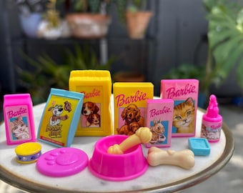 Vintage 2002 Barbie Sweet Sounds Pet Center Accessories Lot