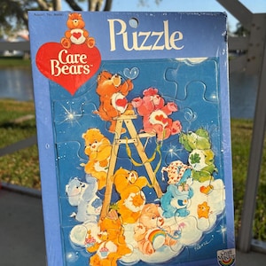 Vintage 1983 Care Bears Puzzle Sealed | Craft Master Rainbow Cloud Scene