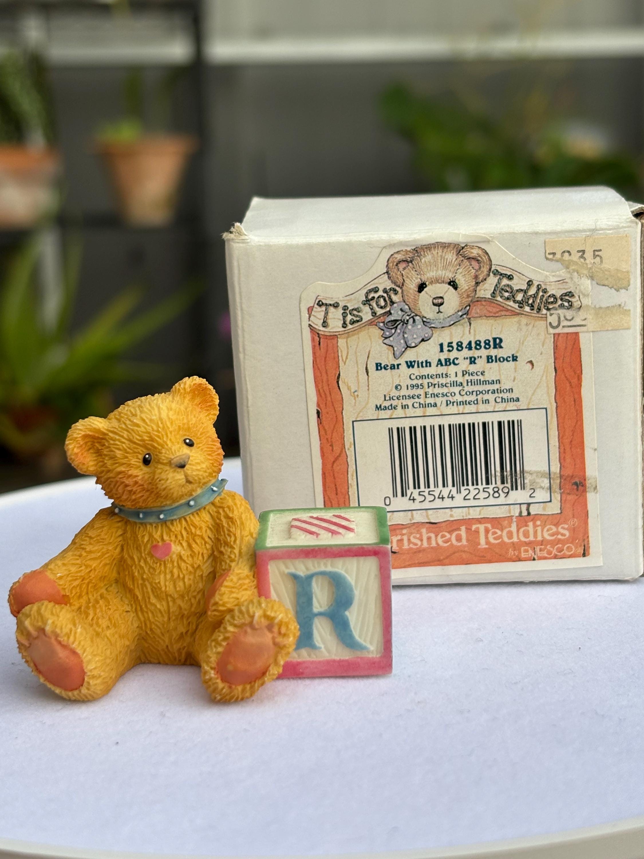 Vintage 1995 Cherished Teddies Figurine | Priscilla Hillman Letter