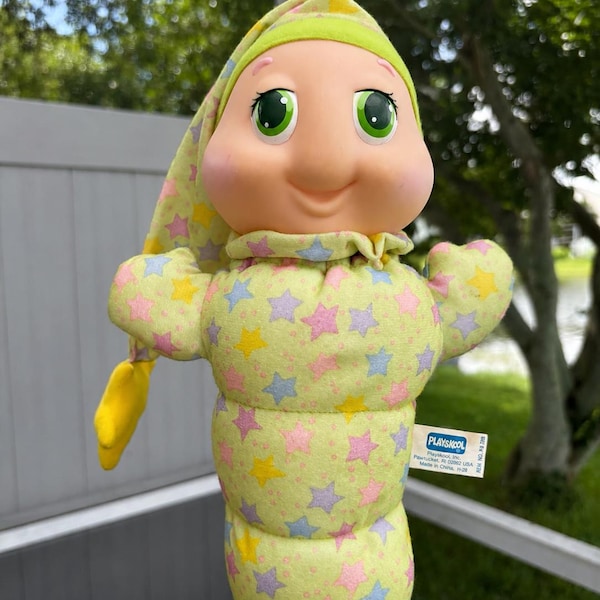 Vintage 1988 Playskool Gloworm Doll | Working Light-Up Toy