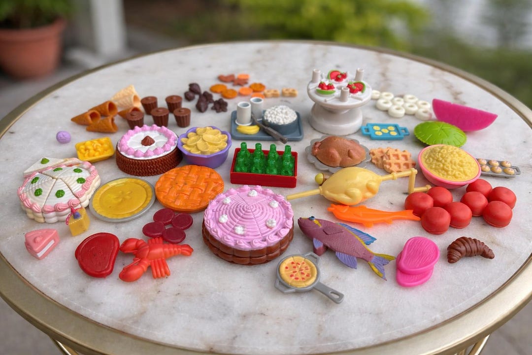GÂTEAU MINIATURE POUR Maison De Poupée, Avec Boîte De Rangement, Jeu De