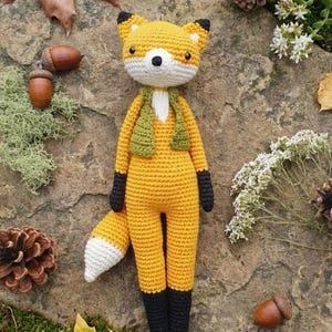 Realistic Fox Crochet Pattern PDF, Woodland Amigurumi Plushie Tutorial (Digital Download)