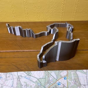 Custom 3D GPX Route Sculpture | Personalized Cycling route | GPS Data Art | Milestone Run Hike Cycle Gift | Cyclist gift