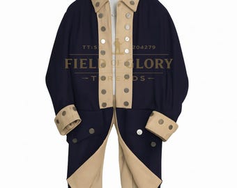 Historical Reenactment Costume – American Revolution Officer’s Coat