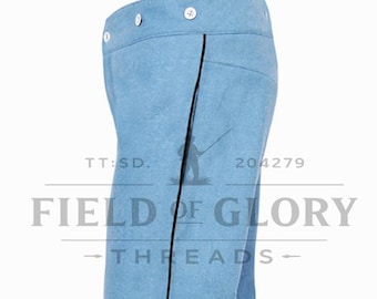 Hemelsblauwe officiersbroek – 0,8" koord in geel, rood, marineblauw, gebroken wit of zwart