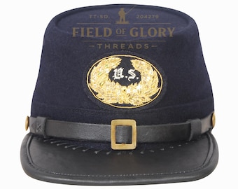 Civil War Union Officer Kepi - marineblauwe wollen militaire hoed - Amerikaanse legerpetten