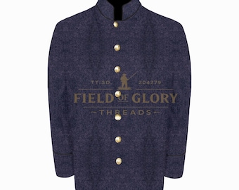 Cadet Grey CS Sack Coat - All colors  PIPING