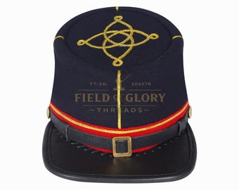 Union Artillery Wool Kepi - burgeroorlogstijl - handgemaakt