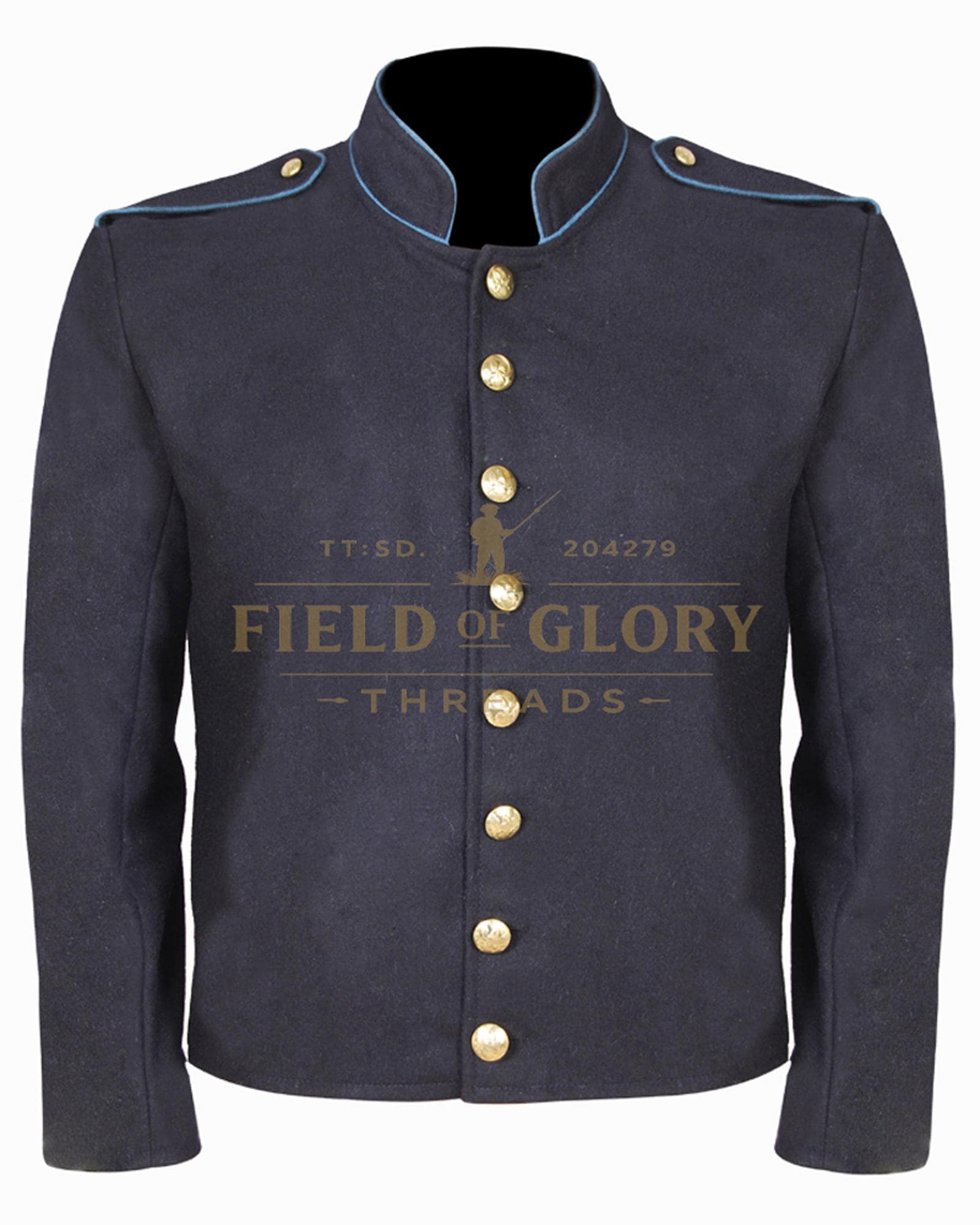 Union Shell Civil War Union Shell Jacket Infantry With Shoulder Straps & Sky Trim ...